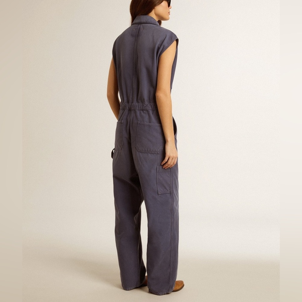 Golden goose Blue Jumpsuit in cotton
